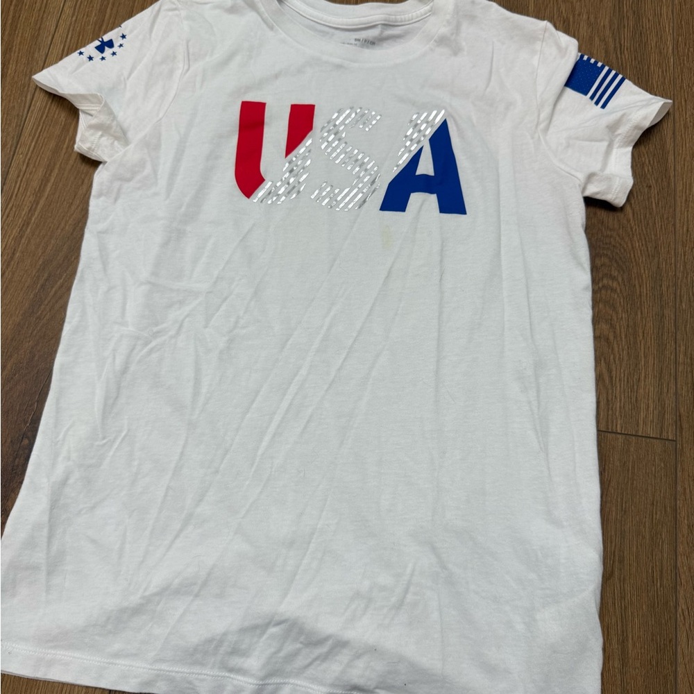 Under armour Patriotic USA T-Shirt - White, Red, Blue